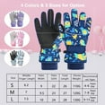 thumbnail image 3 of Guantes de esquí para niños Guantes de invierno impermeables Guantes de nieve Cálido Cómodo, 3 of 8
