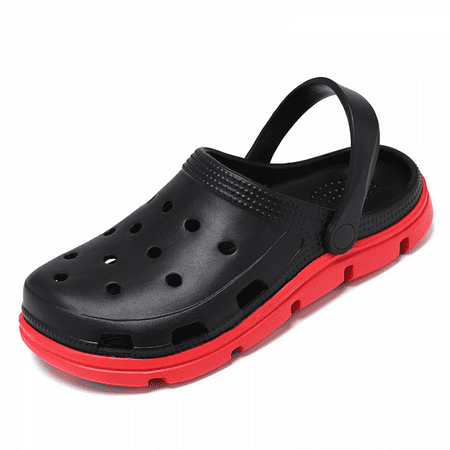

Wish Unisex Garden Clogs Shoes Women Men Summer Slide On Sandals-Black(44/45 EU) S1413