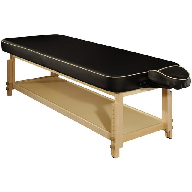 Table de massage Master Massage Harvey Comfort 76 cm lit de beauté en noir