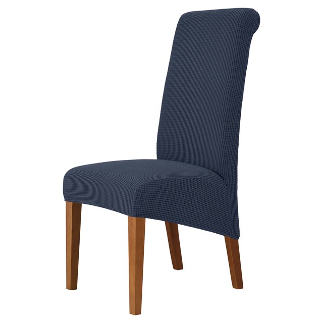 Funda elástica para silla de comedor de hotel para el hogar Funda para silla de respaldo alto Funda para silla de franela con grano de maíz