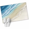 thumbnail image 2 of Blue Beach Coastal 2'x3' Washable Rug, Summer Ocean Nautical Seaside Non-Slip Soft Doormat Area Rugs for Entrance Bathroom Bedsides, StainResistant Carpet for Kitchen Bedroom, Entryway Floor Mat, 2 of 9