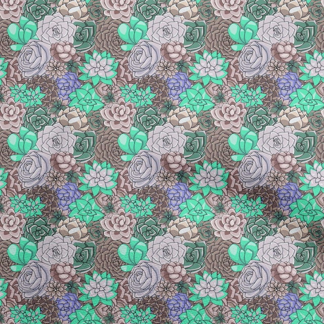 oneOone Georgette Viscose Light Brown Fabric Florals Craft Projects Decor Fabric Printed By The Yard 42 Inch Wide