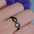 thumbnail image 5 of JO WISDOM Infinity Heart Promise Rings for Her Sterling Silver Friendship Ring, 5 of 7