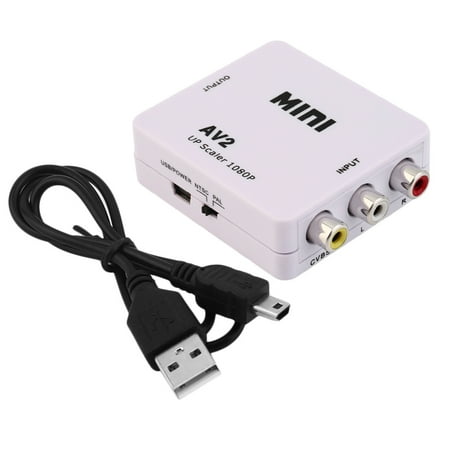 Composite AV CVBS 3RCA to HDMI Video Converter Adapter Full HD 720P 1080P For HDTV VCR DVD VHS PS3 Xbox White New Eletronic Hot Composite AV CVBS 3RCA to HDMI Video Converter Adapter Full HD 720P 1080P For HDTV VCR DVD VHS PS3 Xbox White New Eletronic Hot