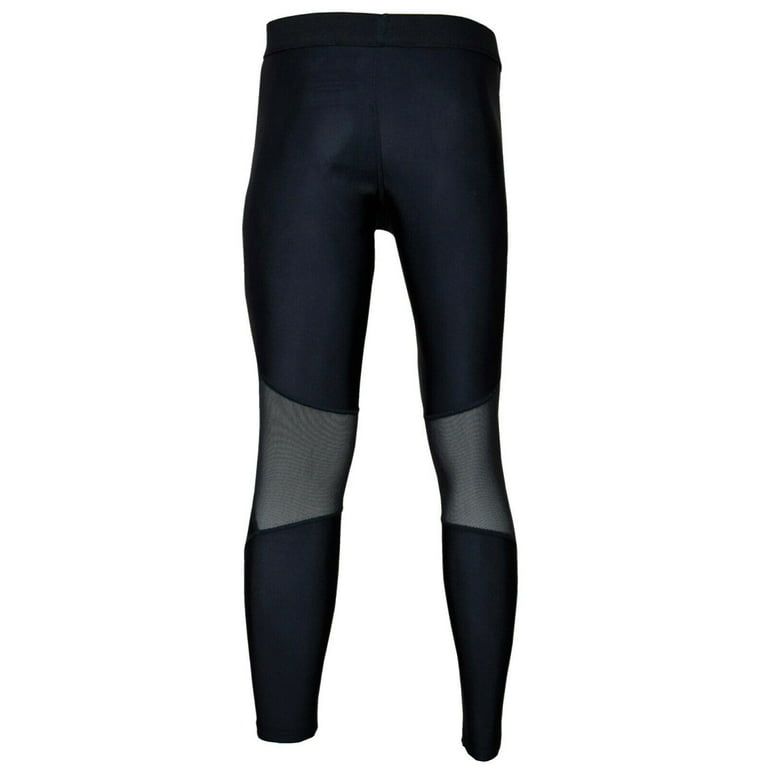 Mens Compression Pants Tights Running Gym Legging Long Base Layer Thermal  Training Trousers Black Small 