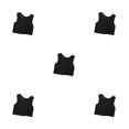 thumbnail image 2 of Qarigey Camiseta sin mangas Tomboy Breast Chaleco Camisa Pecho Ropa interior elástica Vendaje Reforzado Corsé corto Mujer Negro XL Type2 NO2, 2 of 6