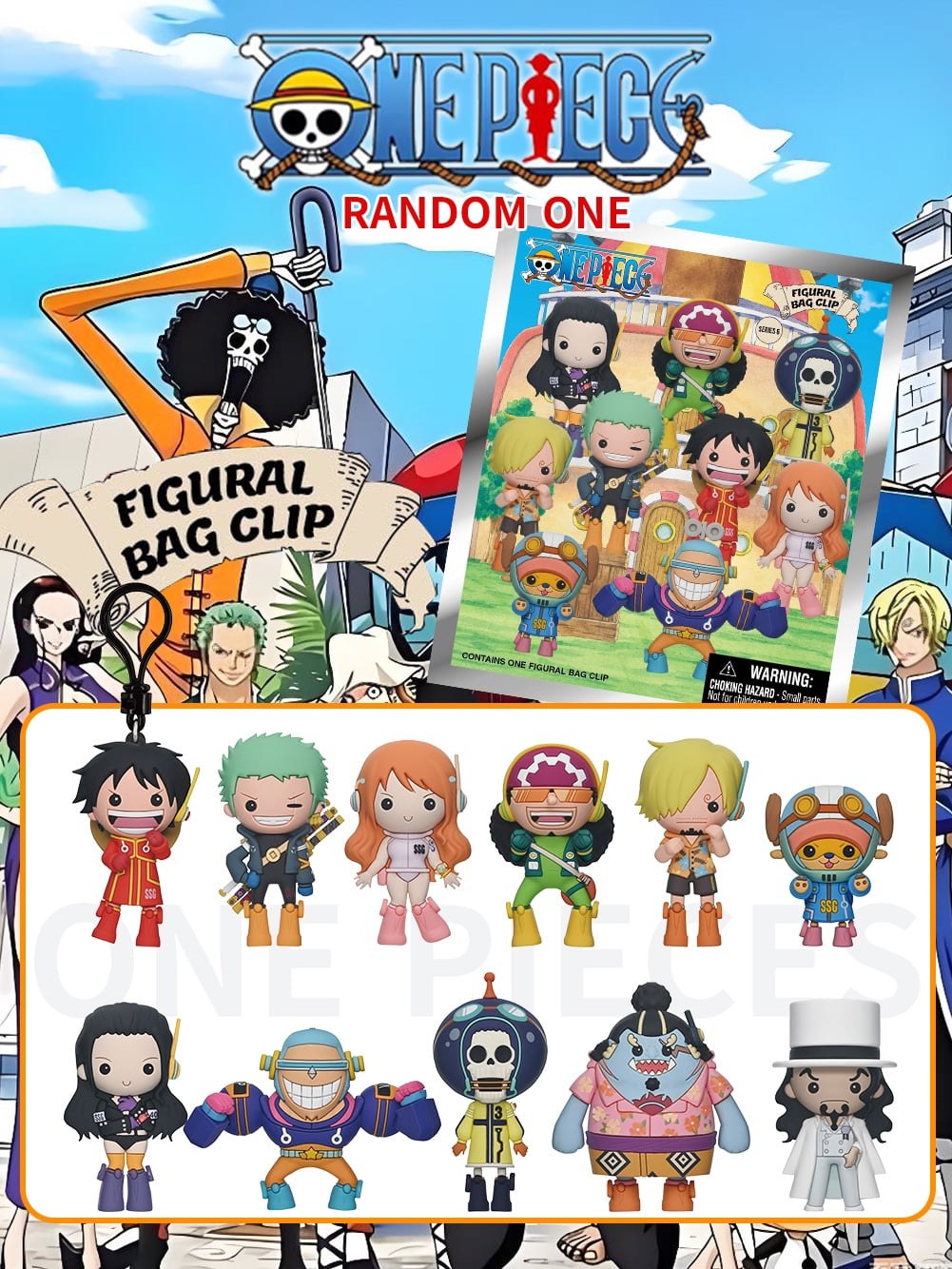 Surreal Entertainment One Piece Tsunameez Acrylic Keychain Blind