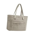 thumbnail image 4 of Bolsa de la computadora portátil para mujeres con tira de con correa portátil portátil con cremallera resistente para el viaje de negocios citas Caqui, 4 of 8