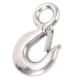 thumbnail image 4 of Clevis Hook Stainless Steel 2T Bearing Heavy Duty Safety Hook Clevis Slip Hook for Ship Automotive, 4 of 5