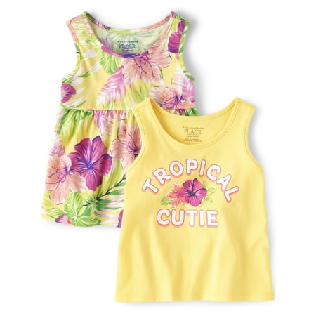 

The Children s Place Toddler Girls 2-Pack Tank and Empire Top Sizes 2T-5T