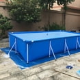 thumbnail image 3 of Rectangular Swimming Pool Cover Frame Pool Cover Family Garden Pool Cover Rainproof Dust Cover Waterproof Tarp, 3 of 7