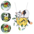 thumbnail image 2 of Wmool Stained Glass Window Hanging Cat Sun Catcher in Flower Pot Sell Hot, 2 of 9
