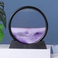 thumbnail image 4 of Cuadro de arte con arena en movimiento 3D, paisajes de arena en movimiento sobre vidrio, exhibición de arena fluida Morado 177x35x19cm, 4 of 8