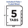 thumbnail image 3 of Dividers Avery Luxe Collection Holographic Big Tab 5 Tab Set, 3 of 6