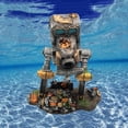 thumbnail image 3 of Decoraciones de acuario de resina Robot para caminar Coche Betta Escondite Jugar Pecera Adorno Fondos Paisaje Ocultar Casa de Colco Paisaje del acuario, 3 of 8