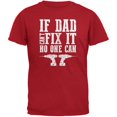 thumbnail image 1 of T-Shirt Adulte Rouge Fête des Pères Si Papa Ne Peut Pas le Réparer Personne Ne Peut, 1 of 1