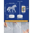 thumbnail image 4 of Horse Gifts for Girl, Horse 3D Night Lights for Kids Illusion Lamp 16 Colors Changing with Remote Birthday Gifts for Child Baby Boy and Girl, 4 of 5