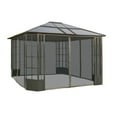 thumbnail image 2 of Sojag Savino 10 x 12 x 9 ft Black Gazebo, 2 of 7