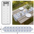 thumbnail image 3 of Purple Blue Hydrangea Table Runner Linen Burlap Table Runner 72 Inches Long Watercolor Butterfly Flowers Dresser Scarves for Kitchen Island Coffee Dining Party Wedding Banquet Holiday Decor 14"x72", 3 of 8