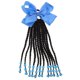 thumbnail image 4 of Ponytail Hair Piece with Braid Extension, Beads and Bow Decoration, Versatile Hair Accessory for Parties, School, Everyday Use, Light Blue Transparent, 4 of 4