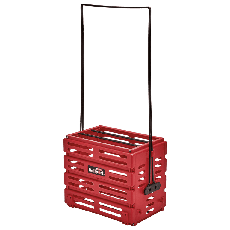 Tourna Ballport Tennis Ball Hopper, 80-Ball Capacity, Red photo 1