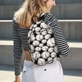 thumbnail image 5 of Rateoe Cute Baseball Pattern Durable Canvas Backpack for Men & Women – Stylish & Lightweight – Adjustable Straps, Multiple Pockets – Fits 15-17 Inch LaptopsMedium, 5 of 5