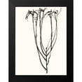 thumbnail image 2 of Goldberger, Jennifer 12x14 Black Modern Framed Museum Art Print Titled - Naive Flower Sketch II, 2 of 5