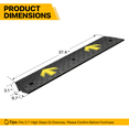 thumbnail image 2 of Magshion 2 Pieces Rubber Curb,3" Rise 39" Length Heavy Duty Loading Driveway Ramp for Cars, Wheelchair, 2 of 8