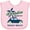 AD-Pink, variant on Inktastic Paradise Beach in Delray Beach with Palm Trees and Car Boys or Girls Baby Bib