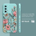 thumbnail image 3 of Case For OPPO Realme 9 8 8I 7 6 5 C21 GT NEO 2 3 5 V15 V25 Colour Simple Liquid Silicone Case The Most Beautiful Flower, 3 of 5