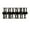 2.3cm Black Rome, variant on DIY Arabic Numerals Roman Numerals Wall Clock Removable Art Decal Sticker Digital Clocks Needle Hands Clock Accessories