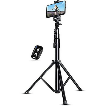 Image of UBeesize 51 Extendable Tripod Stand with Bluetooth Remote for iPhone Android Phone Heavy Duty Aluminum Lightweight Load Capacity: 1 Kg