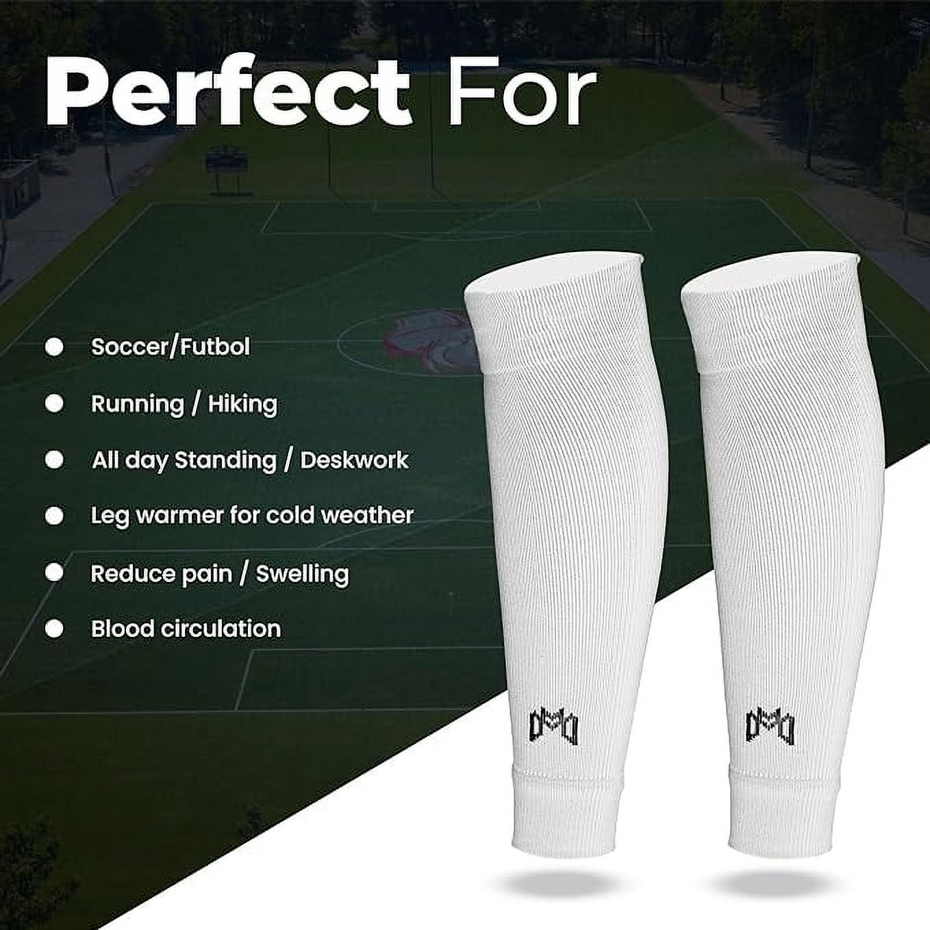 MediCaptain Pre-Cut Soccer Sleeve Socks - One Size - Perfect Base Layer Under Grip Socks For Comfort And Fit