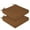 Brown, variant on JIAN YA NA Outdoor Chair Cushions, Set of 2 Waterproof Patio Seat Cushions with 36D Sponge Filling, Handle and Ties (18 x 18 x 4 Inch, Dark Grey)
