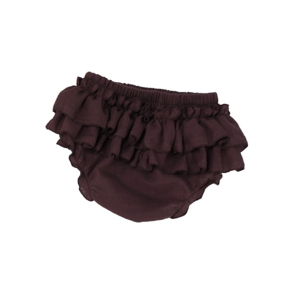 LYMAYTER Toddler Girls Soft Cotton Ruffle Bloomers Baby Solid Color Diaper Covers Summer Breathable Shorts 0-3Y