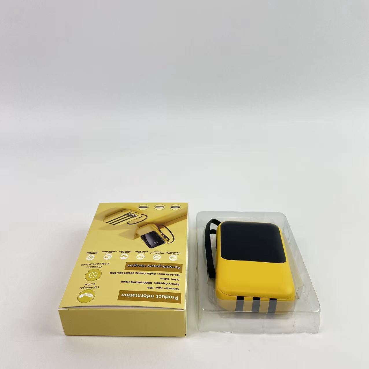 Galifan Mobile phone chargers,Portable Charger with Built in Fast Charging Cables