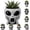 L5-C, variant on Fun Alien-Faced Planter Multiple Playful Expression Alien Head Resin Pot Indoor Outdoor Succulent Cactus Planter Conversation Starter Decor Gift for Housewarming Birthday,D