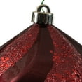thumbnail image 2 of Vickerman 6" Burgundy Swirl Diamond UV Candy Christmas Ornament, Set of 3, 2 of 2