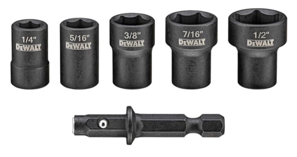 DeWalt DWADND-5 Set Nut Driver Detachable 5 Piece, Each