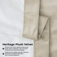 thumbnail image 2 of Half Price Drapes Macchiato Beige Heritage Plush Velvet Room Darkening Curtains (1 Panel), 50W X 96L, 2 of 10