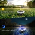 thumbnail image 4 of Paquete de 4 luces solares LED para exteriores de 20 unidades, focos solares, luces solares para jardín, patio, césped, iluminación de suelo, proyector de jardín, iluminación de escaleras y luces sola, 4 of 5