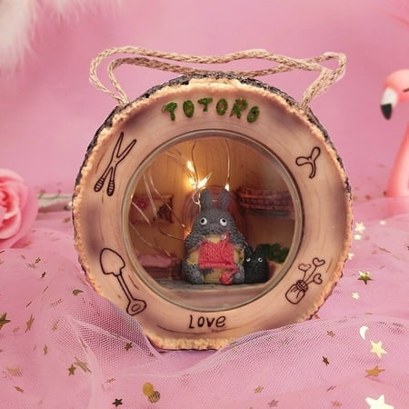 Spirited Away My Neighbor Totoro Action Figures Doll Toy Studio Ghibli LED Night Light Decoration Miyazaki Ha Kids Xmas Gift