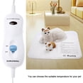 thumbnail image 2 of Couverture Électrique pour Animaux de Compagnie, Coussin Chauffant Imperméable Confortable pour Animaux de Compagnie, 110240v Réglable pour Chiens Chats, 2 of 8