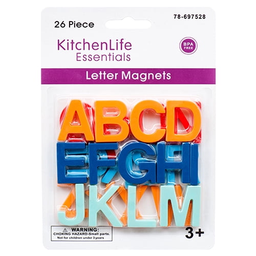 Colorful Letter 26 ABC Alphabet Refrigerator Magnets (BPA Free) - Walmart.com