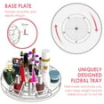 thumbnail image 5 of Ghojet Rotating Makeup Organizer 360° Spinning Make Up Stand 4 Layers Clear Adjustable Cosmetic Storage Display Box DIY Spinning Large Capacity Makeup Storage Organizer for Dresser Bathroom, 5 of 9