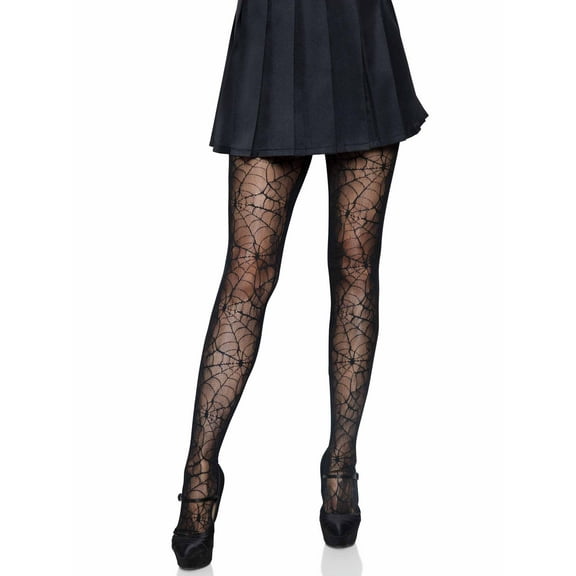 Leg Avenue Womens Lace Spiderweb Tights