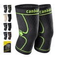 thumbnail image 1 of CAMBIVO - Rodilleras de compresión para hombre y mujer (2 unidades), color verde, talla pequeña, 1 of 5