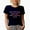Navy Blue, variant on Not Flirting Just Hot and Talking, Pink Text Girl Quote, Sassy Girls Merch Gift, Black T-Shirt, Small