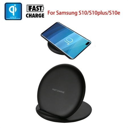 Fast Wireless Charger Stand - Charging Dock for Samsung Galaxy S10/S10 Plus/S10e, Efficient Power Delivery Phone Charger Power Up Promo