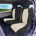 thumbnail image 5 of For Toyota Sienna 2011-2020 FH Group Neoprene Waterproof Custom Fit Car Seat Covers - Beige/Black Full Set 8 Seater, 5 of 9